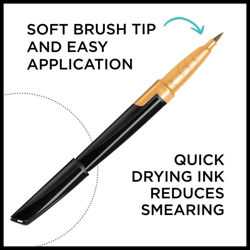 BodyMark Freckle Pen, Soft Brush Tip, 1 Count Pen in Dark Brown Freckle, Cosmetic Quality Freckle Pen for Skin - Image 3